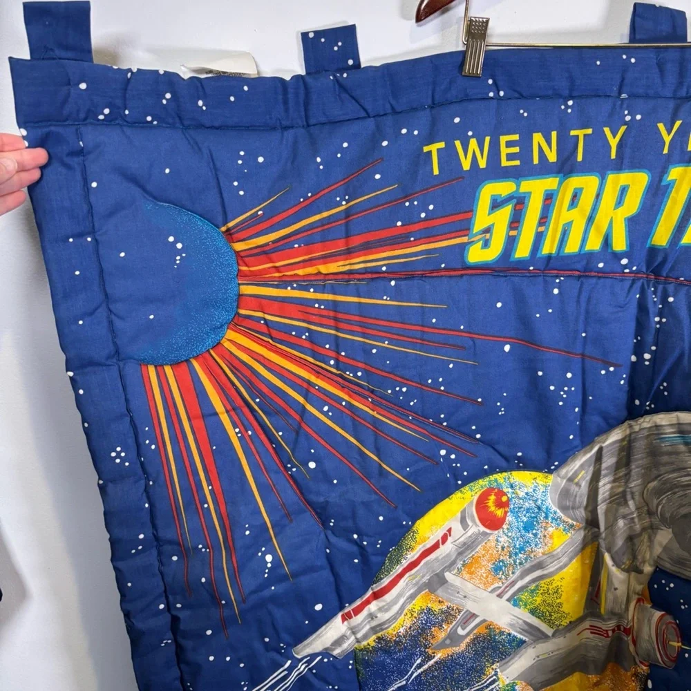 Vintage Star Trek 20 Years Hanging Quilt